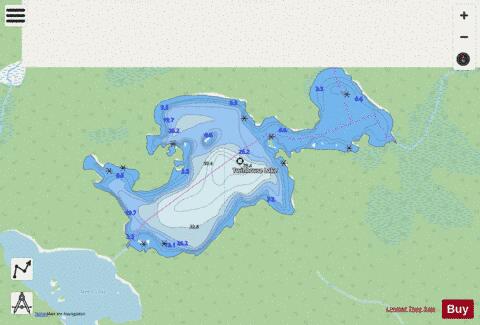 Twinhouse Lake depth contour Map - i-Boating App - Streets