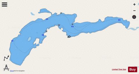 Kekekuab Lake depth contour Map - i-Boating App - Streets