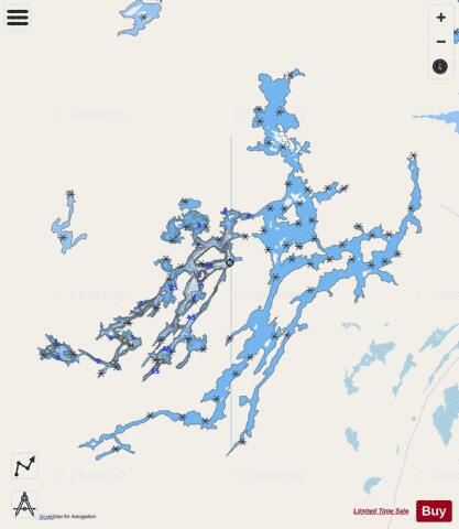 Kashishibog Lake depth contour Map - i-Boating App - Streets