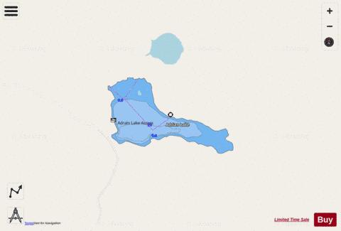 Adrian Lake depth contour Map - i-Boating App - Streets