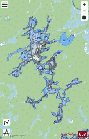 Goldie Lake depth contour Map - i-Boating App - Streets
