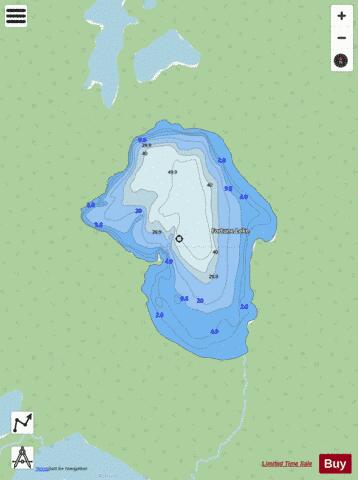 Fortune Lake depth contour Map - i-Boating App - Streets