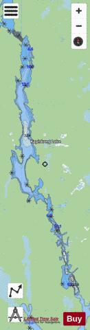 Kapiskong Lake depth contour Map - i-Boating App - Streets