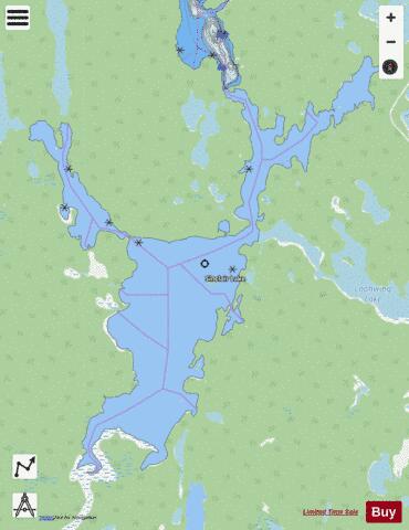 Sinclair Lake depth contour Map - i-Boating App - Streets