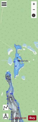 Trotter Lake depth contour Map - i-Boating App - Streets