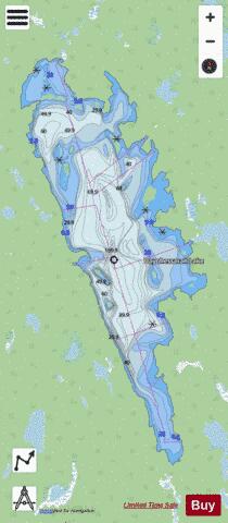 Dayohessarah Lake depth contour Map - i-Boating App - Streets