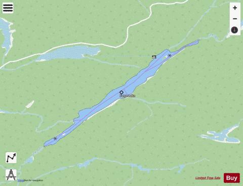Forge Lake depth contour Map - i-Boating App - Streets