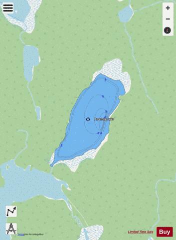 Awameg Lake depth contour Map - i-Boating App - Streets