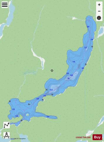 Lobo Lake depth contour Map - i-Boating App - Streets