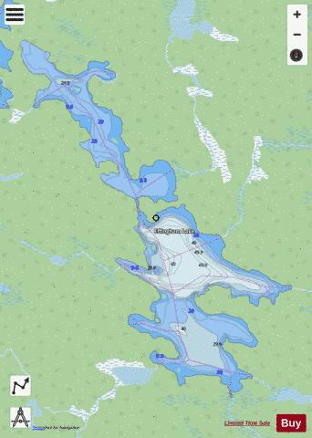 Effingham Lake depth contour Map - i-Boating App - Streets