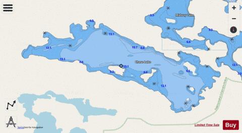 Chase Lake depth contour Map - i-Boating App - Streets
