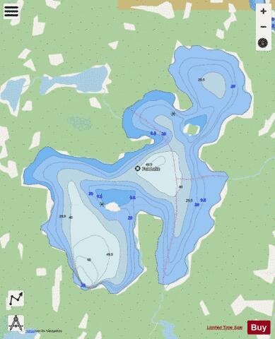 Fox Lake depth contour Map - i-Boating App - Streets