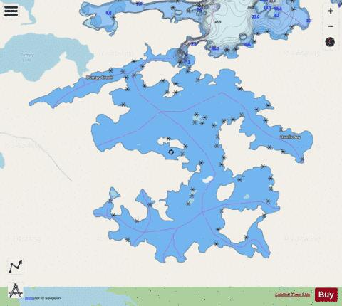 Ball Lake depth contour Map - i-Boating App - Streets