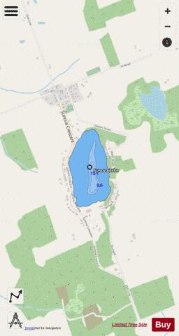 Sunova Lake depth contour Map - i-Boating App - Streets