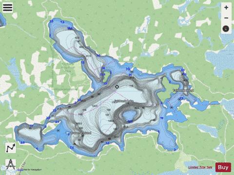Fairbank Lake depth contour Map - i-Boating App - Streets