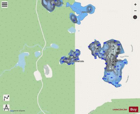Rathwell Lake depth contour Map - i-Boating App - Streets