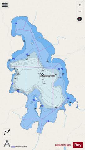 St. Anthony Lake depth contour Map - i-Boating App - Streets