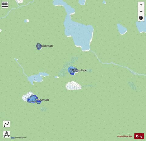 Neelands Lake depth contour Map - i-Boating App - Streets