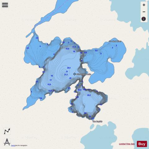 Minnehaha Lake depth contour Map - i-Boating App - Streets