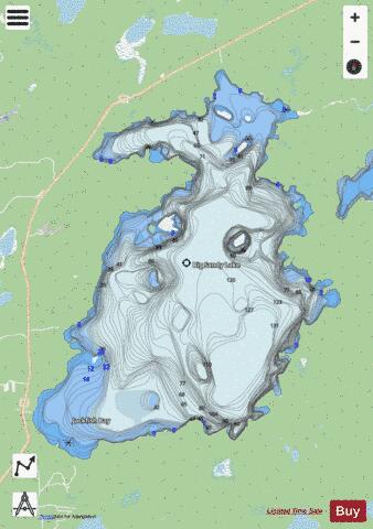 Big Sandy Lake depth contour Map - i-Boating App - Streets