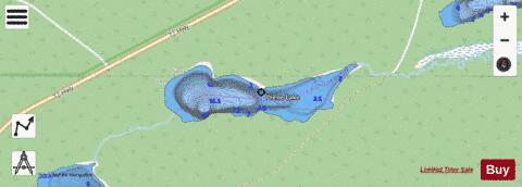 Diene Lake depth contour Map - i-Boating App - Streets