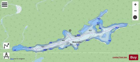 Clace Lake depth contour Map - i-Boating App - Streets