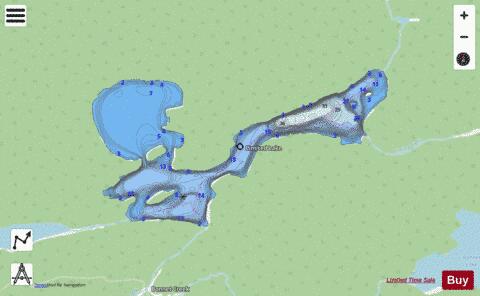 Limited Lake depth contour Map - i-Boating App - Streets