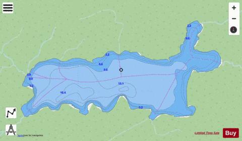 Great Portage Lake depth contour Map - i-Boating App - Streets