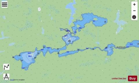 Common Lake depth contour Map - i-Boating App - Streets