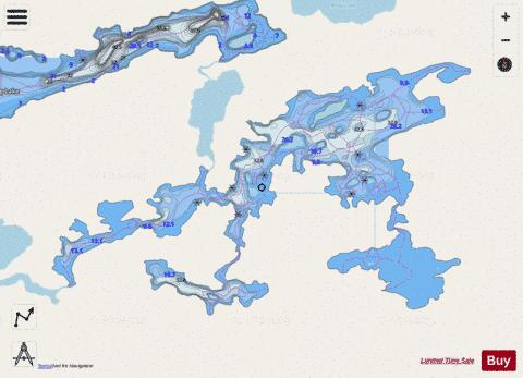 McVicar Lake depth contour Map - i-Boating App - Streets