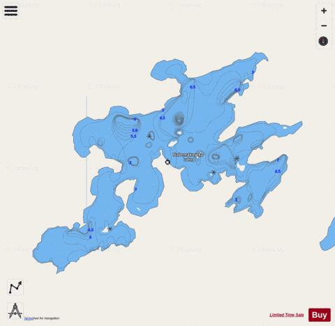 Nabemakoseka Lake depth contour Map - i-Boating App - Streets