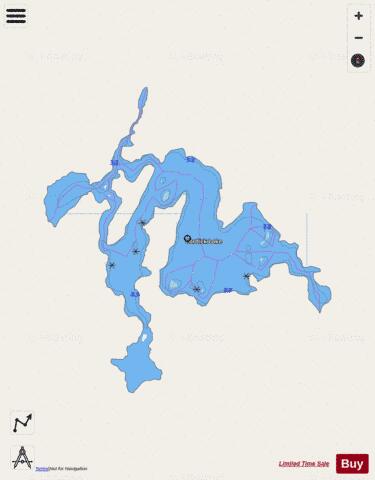 Cordick Lake depth contour Map - i-Boating App - Streets