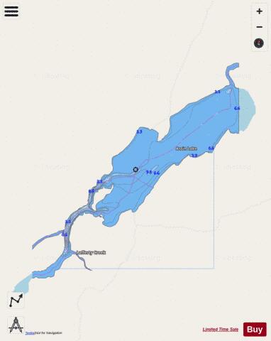 Assin Lake depth contour Map - i-Boating App - Streets