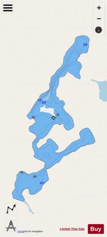 Raggy Lake depth contour Map - i-Boating App - Streets