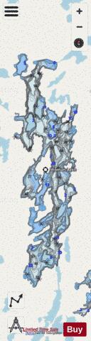 Woman Lake depth contour Map - i-Boating App - Streets