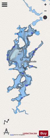 Donaldson Lake depth contour Map - i-Boating App - Streets