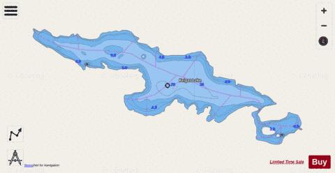 Keigat Lake depth contour Map - i-Boating App - Streets
