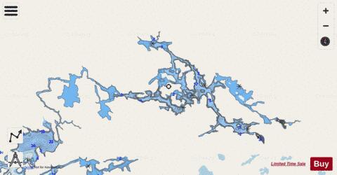 Old Shoes Lake depth contour Map - i-Boating App - Streets