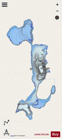 Castle Lake depth contour Map - i-Boating App - Streets