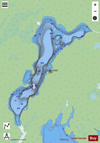 Kabinakagamisis Lake depth contour Map - i-Boating App - Streets