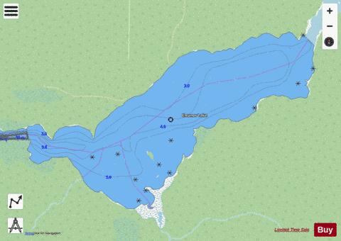 Eleanor Lake depth contour Map - i-Boating App - Streets
