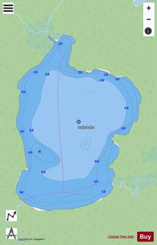 Owlet Lake depth contour Map - i-Boating App - Streets