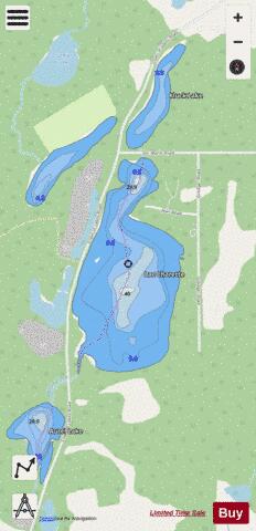 Lac Charette depth contour Map - i-Boating App - Streets