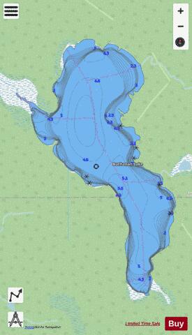 Buchanan Lake depth contour Map - i-Boating App - Streets
