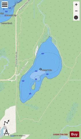Bonner Lake depth contour Map - i-Boating App - Streets