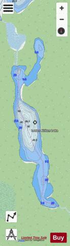 Lower Aitken Lake depth contour Map - i-Boating App - Streets