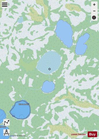 Wawa Lakes depth contour Map - i-Boating App - Streets