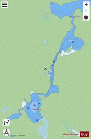 Inlet Lake depth contour Map - i-Boating App - Streets