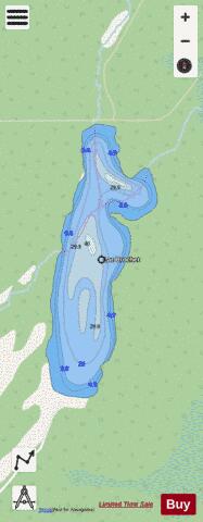 Lac Brochet depth contour Map - i-Boating App - Streets