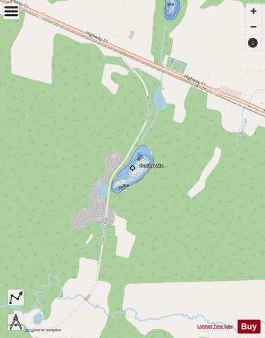 Cantin Lake depth contour Map - i-Boating App - Streets